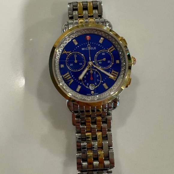 Sport Sail Blue Dial Diamond Two-Toned Women's Watch MWW01C000144 - Picture 8 of 10